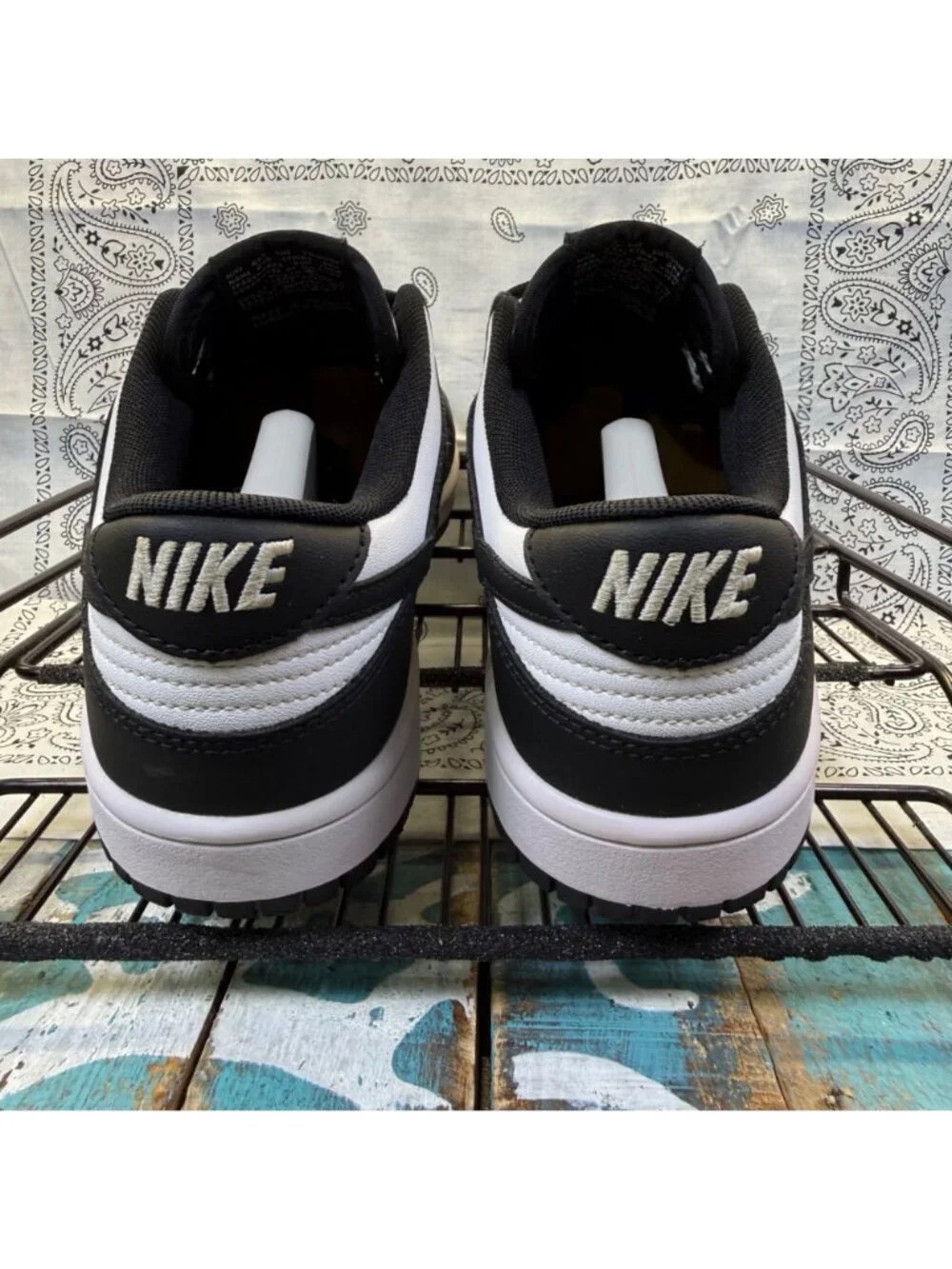 Nike Dunk Low Retro White/Black Panda DD1391-100 Sneakers Shoes Mens Sz 9.5 EUC